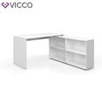 VICCO corner desk FLEXPLUS white - table de bureau informatique Bureau d'angle bureau PC-2