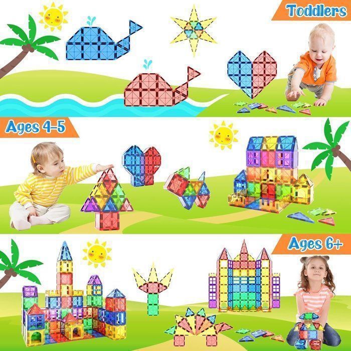 Blocs Construction Magnétiques 48PCS - Enfants Jouet - Jouets de ...