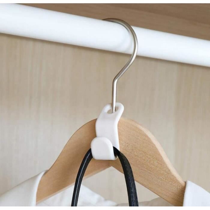 Crochets De Connexion Pour Cintres - Lot De Pinces En Plastique Pour Suspendre Plusieurs Cintres, Gain De Place Dans Les Placards