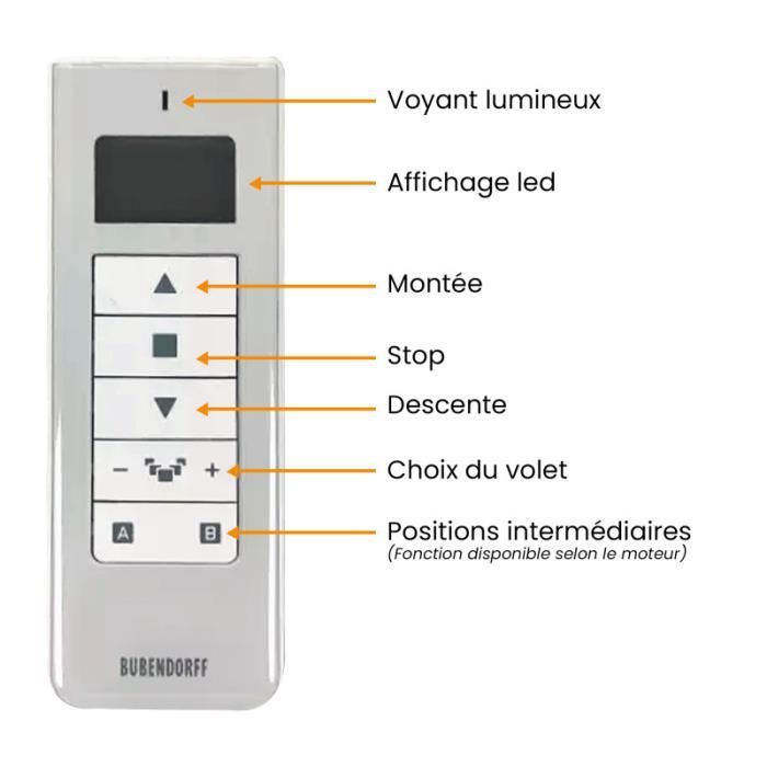 Telecommande Bubendorff Programmation
