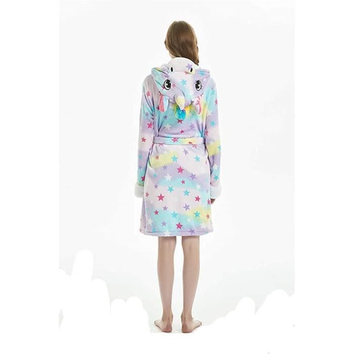Flanelle Peignoir de Bain Licorne Adulte Unisex Robes de Chambre Pyjama592 Cdiscount Maison