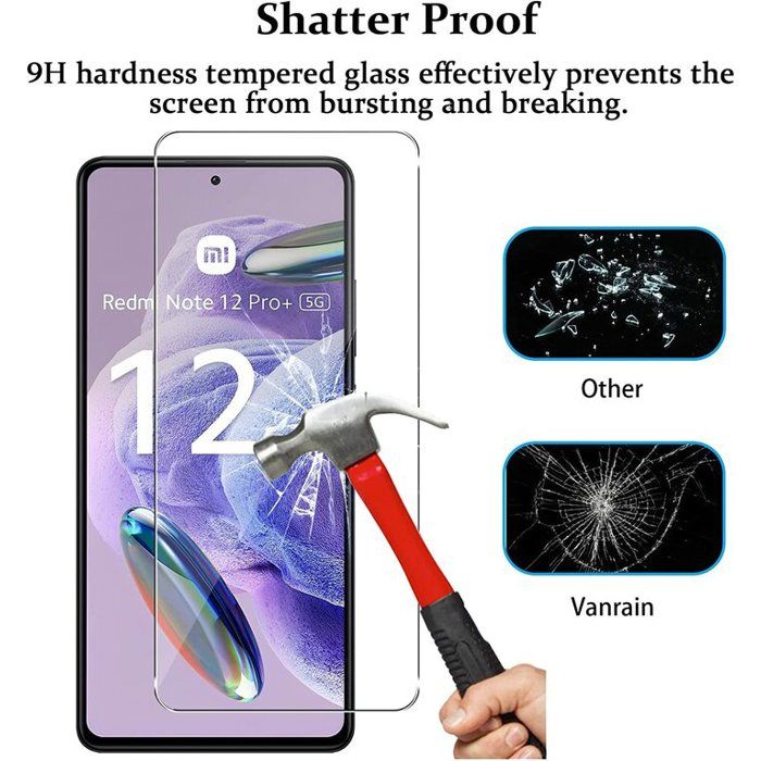 Coque Silicone Noir + Verre Trempé Pour Xiaomi Redmi Note 12 5G - Pack Little Boutik