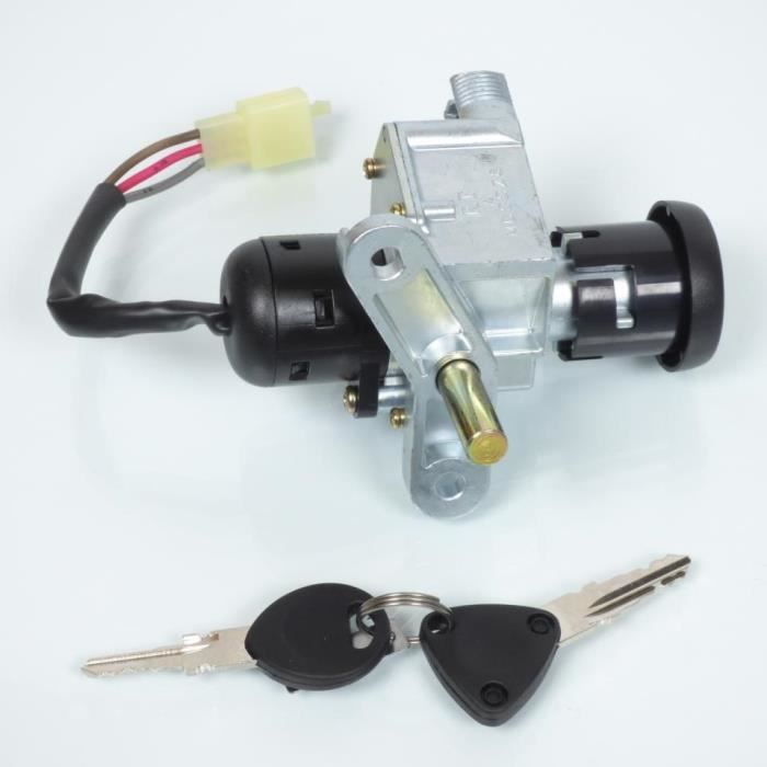 Contacteur à Clé Neiman P2R Pour Moto - 4 Fils, Avec 2 Clés, Compatible Honda 50 ST Dax - 5