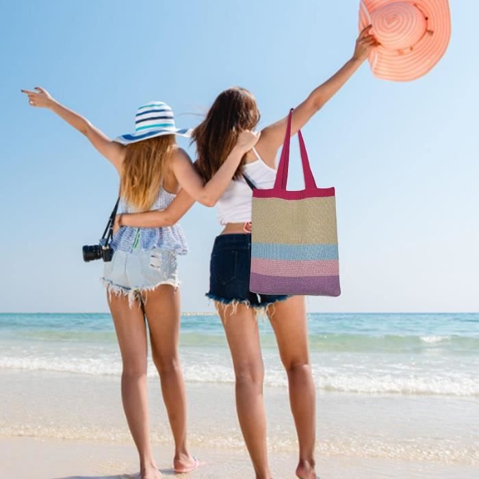 Sac de plage paille pas cher top