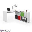 VICCO corner desk FLEXPLUS white - table de bureau informatique Bureau d'angle bureau PC-3