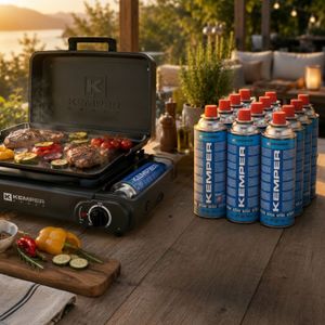 Lot De 4 Cartouches Gaz Campingaz CP250 Isobutane - 220g, Valve CP, Compatible Bistro/Festivio