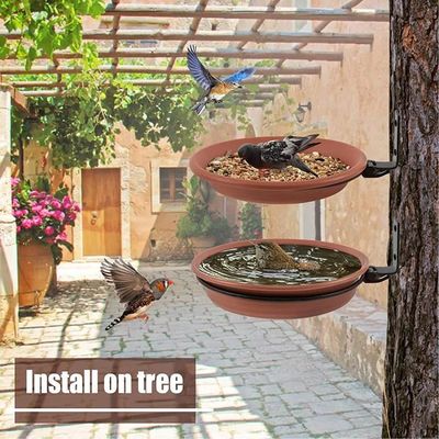 Abrevoir Suspendu Pour Oiseaux Sauvages - Remplissage Facile Par Gravité - Plateau Confortable Pour Jardin
