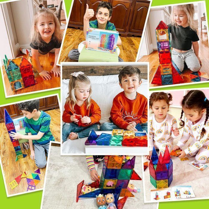 Blocs de Construction Magnétiques Avion jouets 48PCS jouets