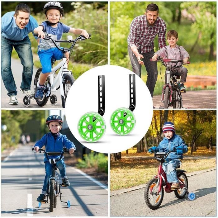 Roues stabilisatrices, roulette pour vélo enfant, roue velo enfants, roues  d'entraînement réglables pour enfants pour vélos 12-20 - Cdiscount Sport