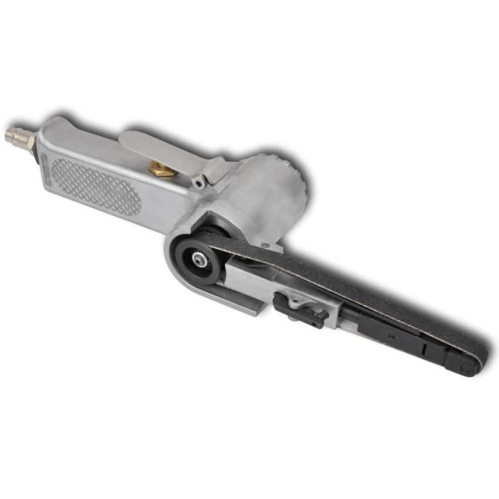 OUKANING 15mmx452mm Lime électrique 800W Ponceuse à Bande de Puissance 4 Meuleuse d'angle