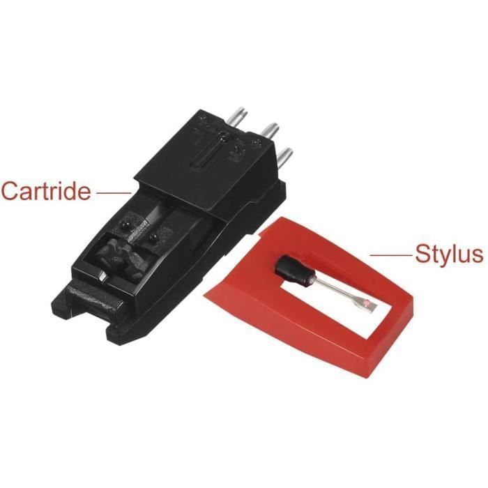 3 Aiguilles Diamant Pour Tourne-Disques - Remplacement Stylus Phonographe - Compatible Multi Marques