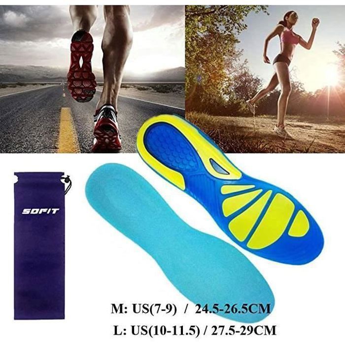Courir avec des semelles orthopédiques clearance