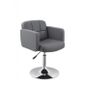 Fauteuil Lounge Design Hauteur Réglable En Similicuir Gris Fal09027
