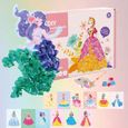 Kit Art Poke Princesse – 8 Princesses En Mousse, 800 Tissus, 2 Stylos, Cadeau Fille 4-10 Ans