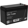 GreenCell® Rechargeable Batterie AGM 12V 9Ah accumulateur au Gel Plomb Cycles sans Entretien VRLA Battery étanche UPS | USV | [170]-0