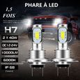 Auto Ampoule Lampe H7 Phare LED - 2pcs - 10000LM-0
