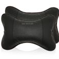 TD® coussin voiture cuir oreiller confortable appui tête ergonomique nuque siège conduite sécurité protège cou colonne vertébrale-0