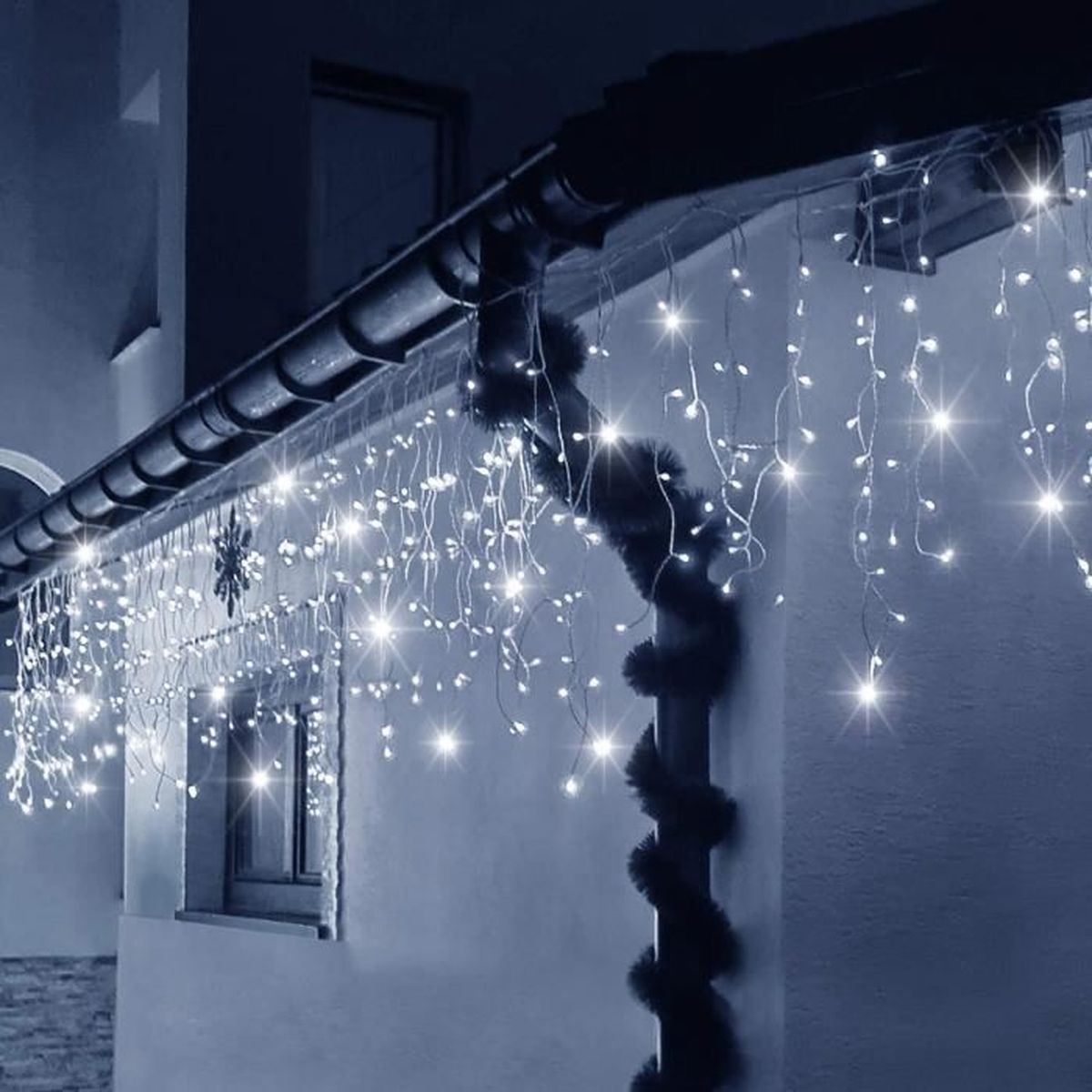 Guirlande Lumineuse Noël 1,8 M Avec 20 LED - Baies Rouges, Feuilles Vertes - Déco Intérieur Sapin, Cheminée - 2