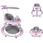 MIPAN Trotteur Marche Bébé Evolutif 3 en 1 - XUANYU - Trotteur Bébé Fille Garçon 6-18 Mois - Avec Lumière et Musique - Rose