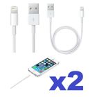 ZSONIX Lot 2 Cables USB Chargeur Blanc pour iPhone 11 / 11 PRO / 11 PRO MAX - Cable Chargeur Mesure 1 Metre