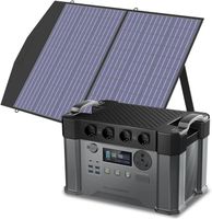 Centrale électrique portable ALLPOWERS S2000 Pro 2400W avec panneau solaire pliable de 100W, générateur solaire à batterie de