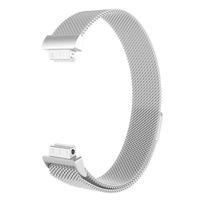 230mm Bracelet en acier inoxydable milanais magnétique pour fitbit inspire / inspire HR -Argent