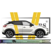 Nissan Juke Bandes - JAUNE - Kit Complet - Tuning Sticker Autocollant Graphic Decals