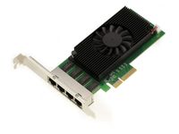 Carte PCIe 2.5 x4 LAN Gigabit ethernet 4 ports RJ45. Quad Chipset Intel I225 - NIC 10 100 1000 2500 1G 2.5G - High Low Profile