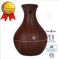CONFO® Vase humidificateur Portable bureau voiture chambre USB charge bois Grain humidificateur d'aromathérapie