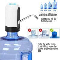 Pompe à bouteille d'eau,pompe à eau potable automatique de chargement USB, pichets universels 2 à 5 gallons Distributeur