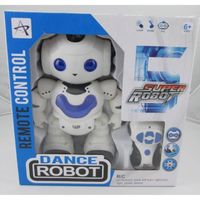 robot musical et lumineux danseur blanc télécommandé