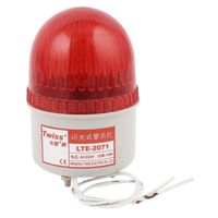 sourcing map AC 220V 15W LED rotatif industriel Sécurité du signal avertissement rouge Lampe Flash