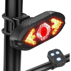 Feu Arrière De Vélo Intelligent Avec Détection De Freinage, 1000 LM, Clignotants Et Télécommande – Sécurité Nocturne Au Top