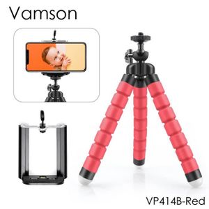 TRÉPIED VP414B-Rouge - Vamson Mini trépied pour smartphone trépied Flexible support de téléphone portable support d'a