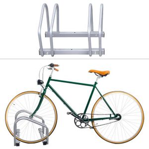 Support mural pour vélos en acier 160CM réglable - Crochet de rangement  vertical pour 3 ou 6 versions de vélos, porte vélo garage - Cdiscount Sport
