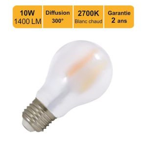 AMPOULE - LED Ampoule LED filament B22 10W 1400Lm 2700K - garantie  5 ans