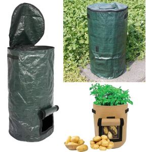 Sac de compostage organique pour fruits composteur déchets de cuisine collecteur de déchets de fermentation sac de plantation multifonction bac de rangement 