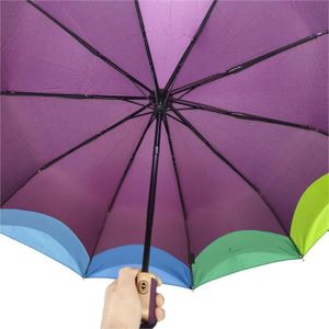 Belle poupee japonaise style parapluie anti-uv étanche à la pluie pliable bouteille violet