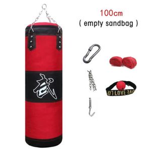 SAC DE FRAPPE Sac de frappe,Sac de boxe et de Fitness, sac de sable avec cintre, vide, pour exercices de Musculation - Type 100cm-handwrap ball