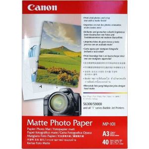 PAPIER PHOTO Papier photo CANON MP-101 Mat 170gr A3 - 40 feuill