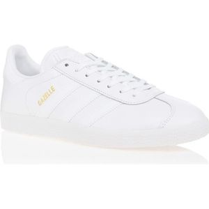 gazelle blanche cuir femme