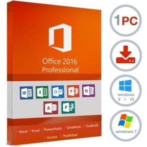 BUREAUTIQUE Microsoft office 2016 pro authentique