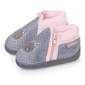 Chaussons bottillons zip Bébé Licorne