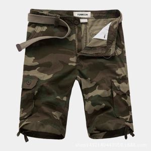 BERMUDA FUNMOON - Bermuda Homme Camouflage Coton Cargo Sho