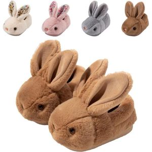 Chaussons Lapin Cerise 6-12 mois Rose/Blanc