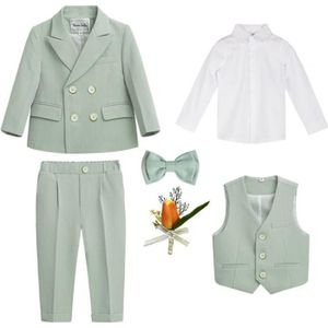 Costume Enfant Garcon Mariage Vestons 3pcs Vêtements Smoking Eglise Pâques  Bénédiction Formel Tenue Manches Longues 12 Mois à 4 Ans