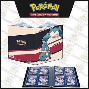 CARTE A COLLECTIONNER Portfolio 4 cases Pokémon - Ronflex & Goinfrex - U
