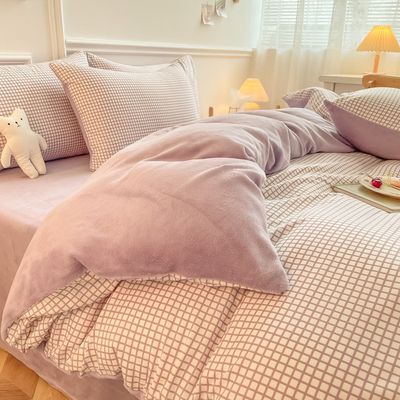 Dessus De Lit Peluche Doux 180x230cm Beige - Couverture Flanelle Chaud Hiver