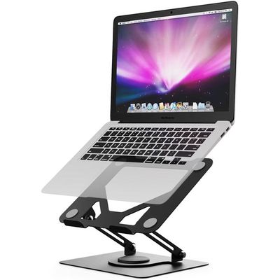 Lenovo GXF0X02618 Support Portable En Aluminium – Ergonomique 18°, Refroidissant, Pliable, Jusqu'à 15,6"