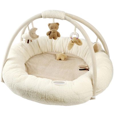 Nattou Doudou Hochet en Polyester, Pieuvre, Env. 20 cm, Teddy, Beige